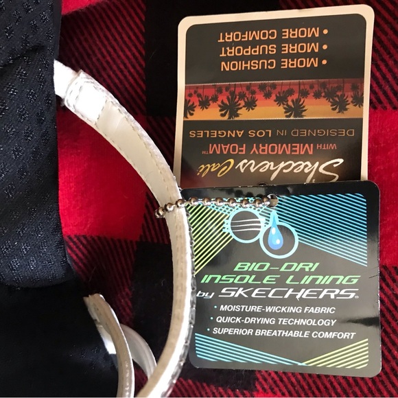 Skechers Memory Foam CALI Strappy Bling Sparkly Wedge Sandals NEW Size 9 39 - Picture 8 of 10